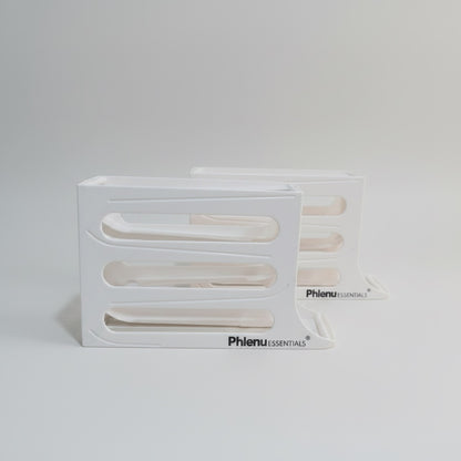 Phlenu Essential Automatic Egg Storage Rack, 18-Egg Capacity, 3-Tier Rolling Design, BPA-Free