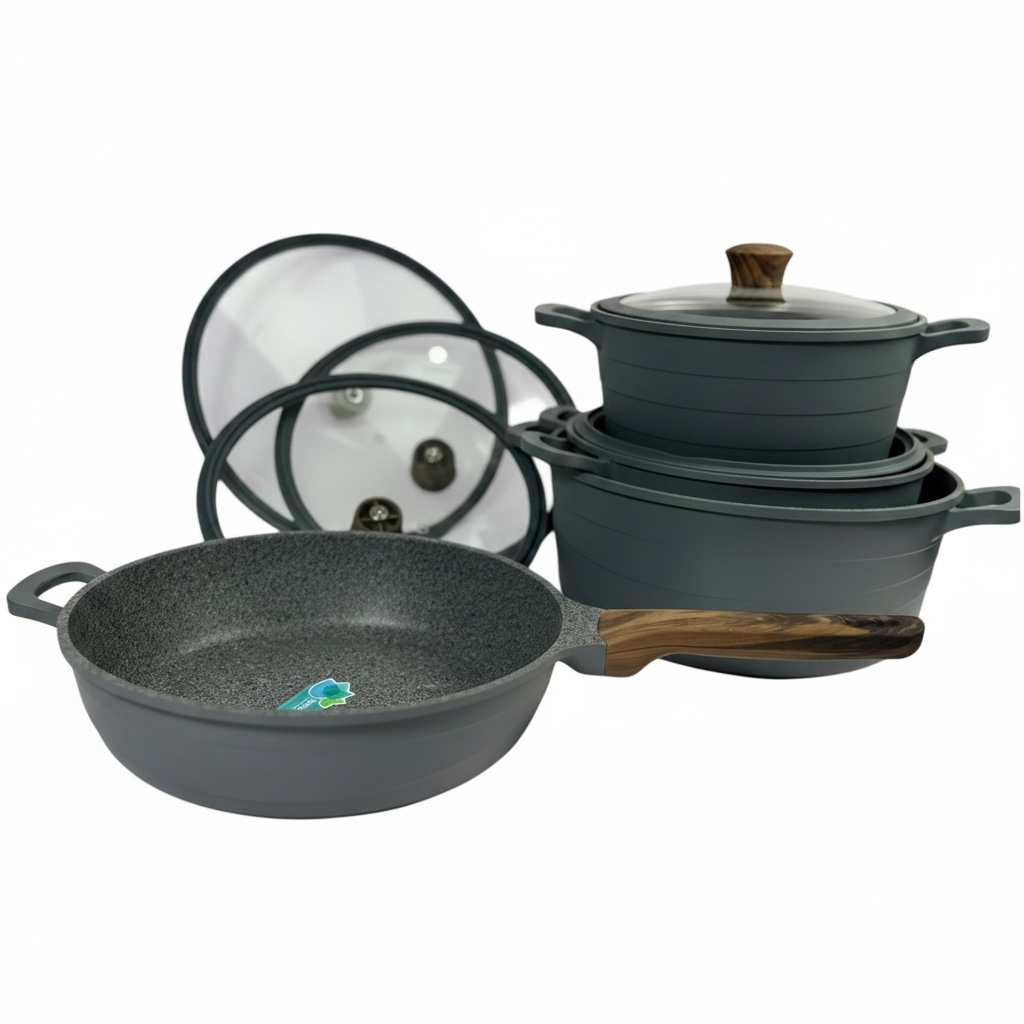 The Chef’s Pride 15-Piece Granite Cookware Set