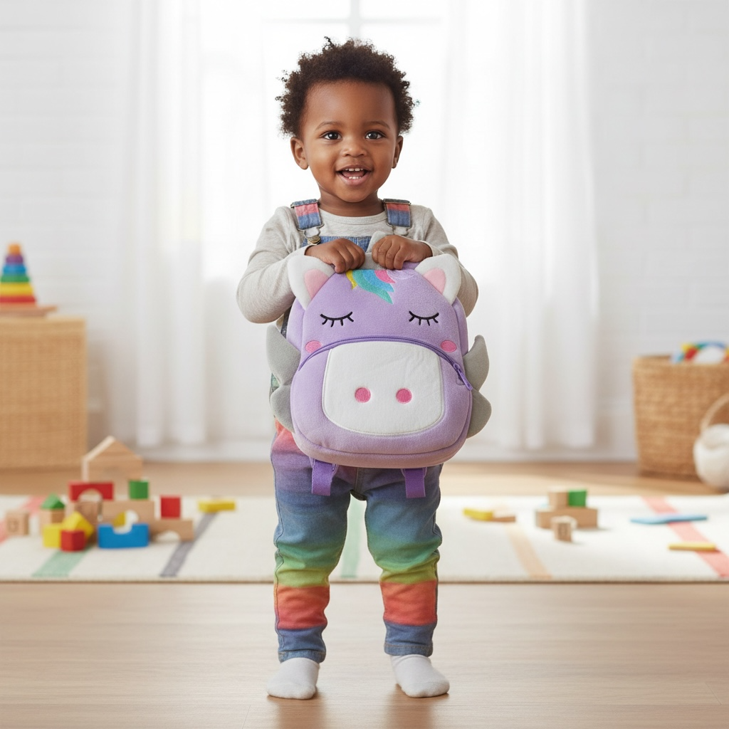 🐻 Cute Cartoon Animal Plush Backpack – Your Child’s New Favourite Friend