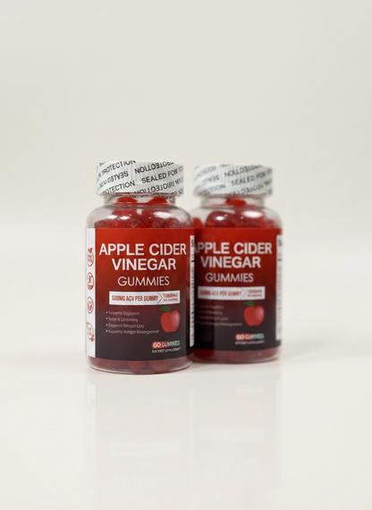 Apple Cider Vinegar Gummies, 500mg per Gummy, 60 Count, Vegan, Non-GMO
