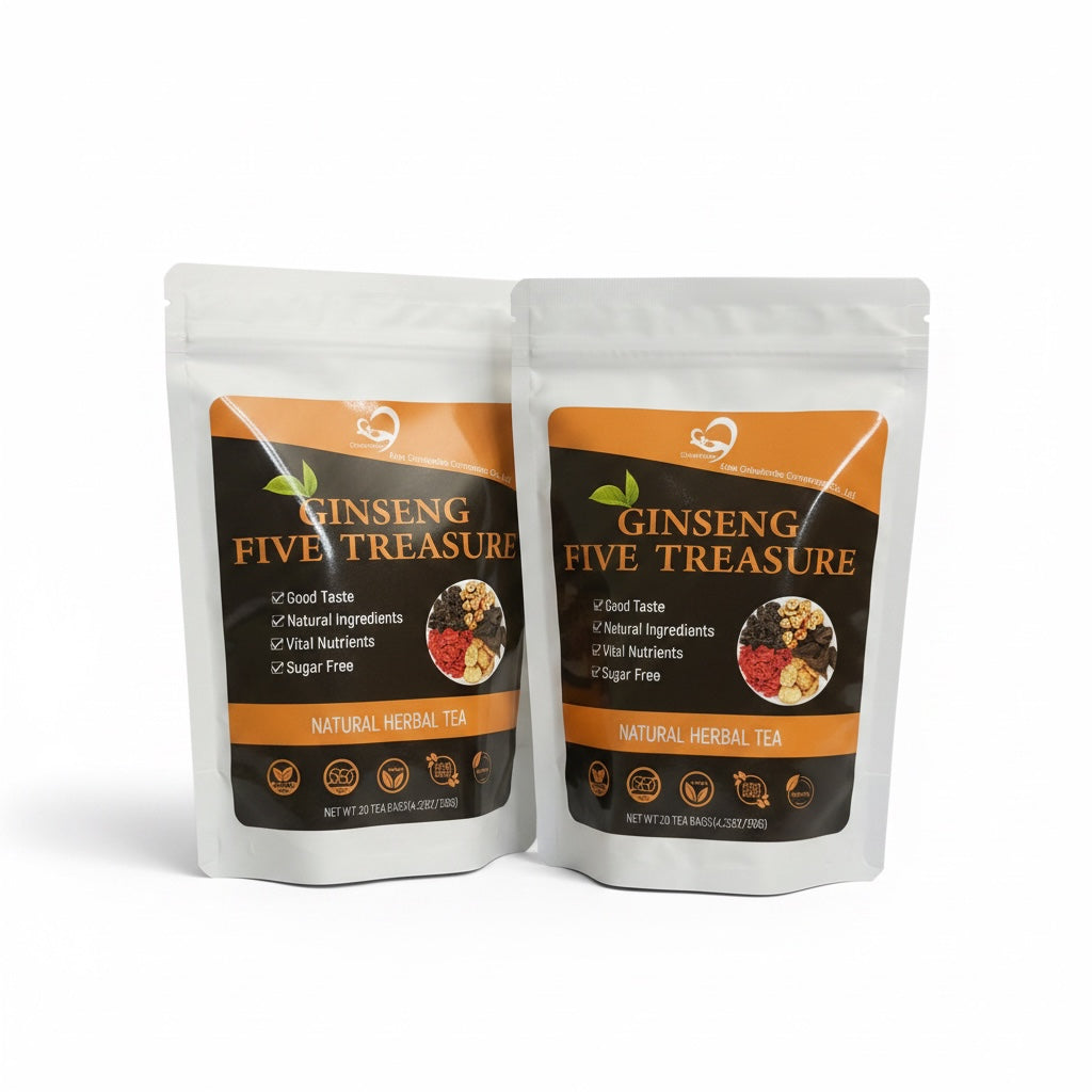 Ginseng Five Treasure Herbal Tea – Natural Daily Energy & Wellness