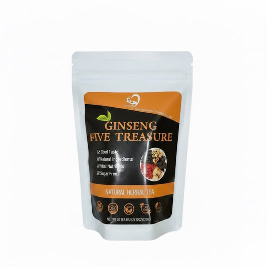 Ginseng Five Treasure Herbal Tea – Natural Daily Energy & Wellness