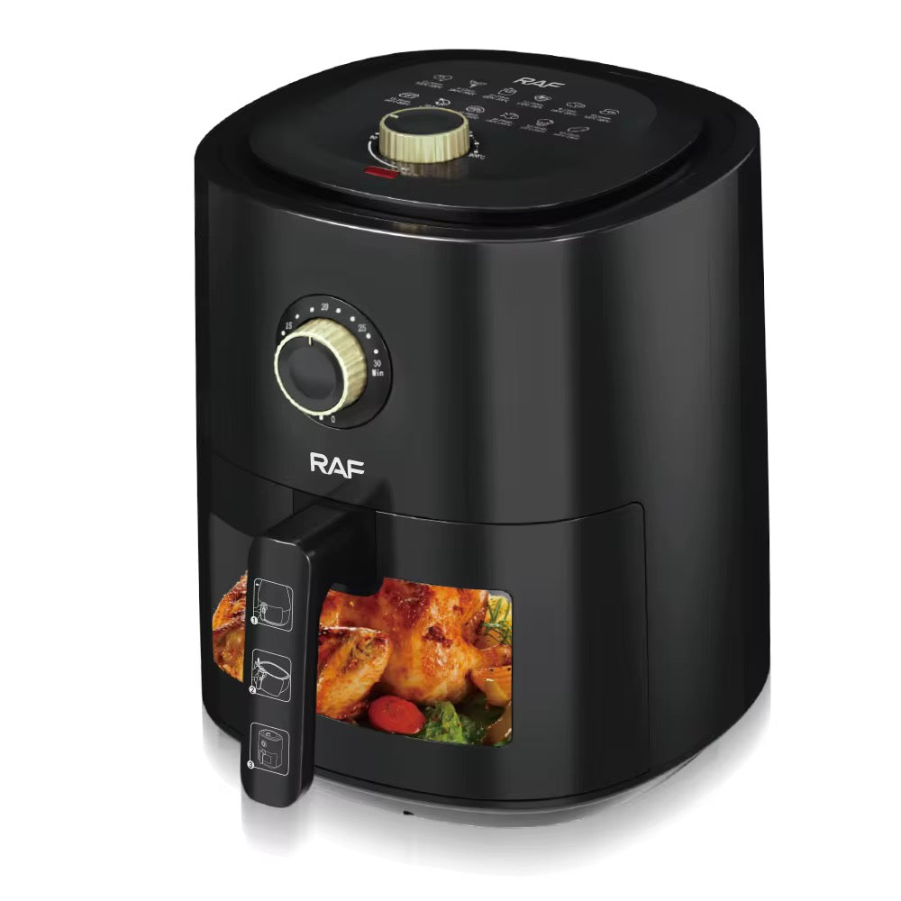 RAF 6L Electric Air Fryer – 1500W Oil-Free Cooker for Crispy, Healthy Meals