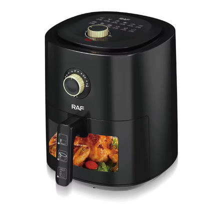 RAF 6L Electric Air Fryer – 1500W Oil-Free Cooker for Crispy, Healthy Meals