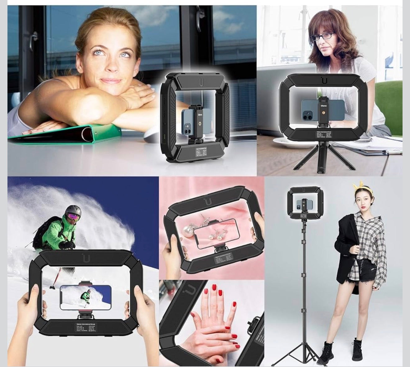 YM200 Creator Pro Video Rig & LED Light (8000mAh)