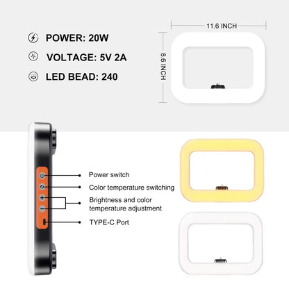 YM200 Creator Pro Video Rig & LED Light (8000mAh)