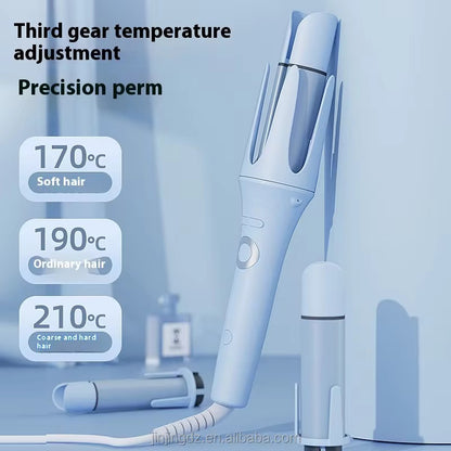 3-in-1 Automatic Curling Iron – Interchangeable Barrels 26/32/40mm | Negative Ions | 3 Heat Settings