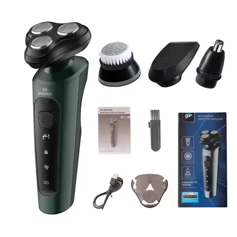 9D Rotary Electric Shaver & Grooming Kit