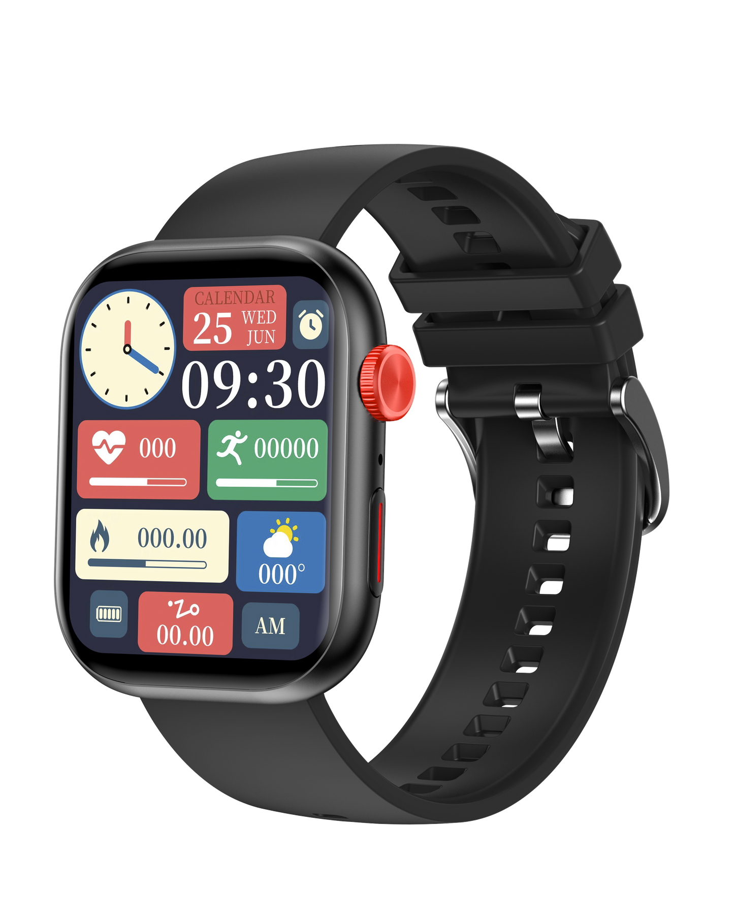 Smart Watch – 2.01-Inch Full Color Display, AI Voice Assistant, Custom Phlenu Strap & Buckle