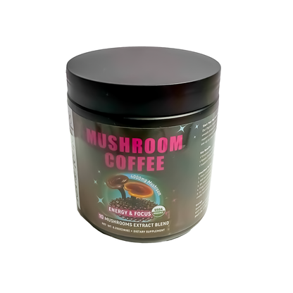 Organic Mushroom Coffee – Lions Mane + 10 Mushroom Extract Blend (180g)
