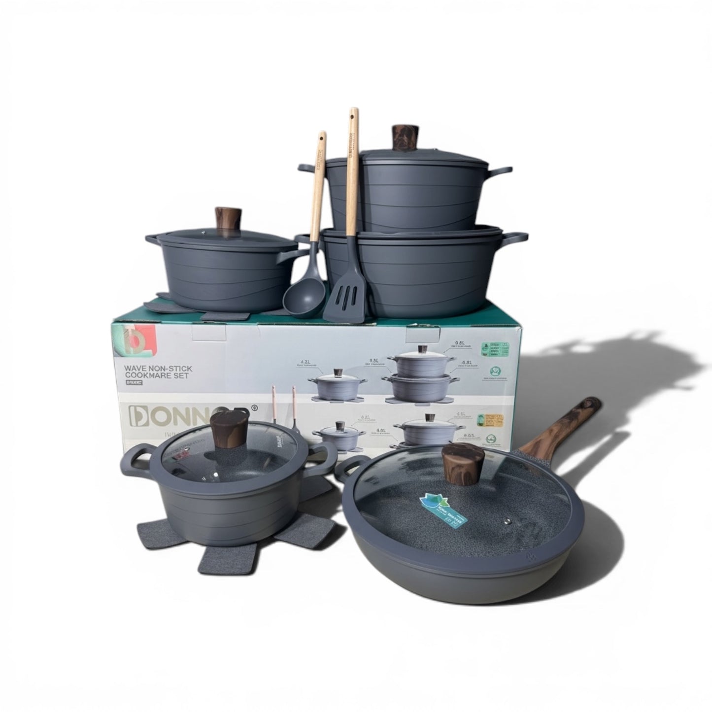 The Chef’s Pride 15-Piece Granite Cookware Set