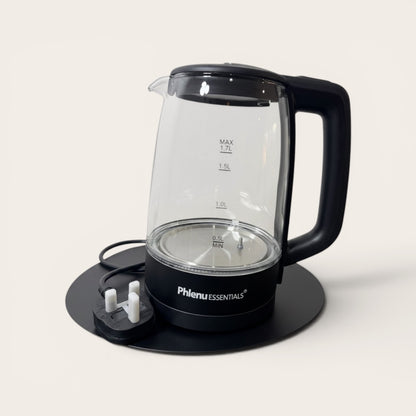 Phlenu Essentials 1.7L Premium Glass Electric Kettle – Smart Temperature Control