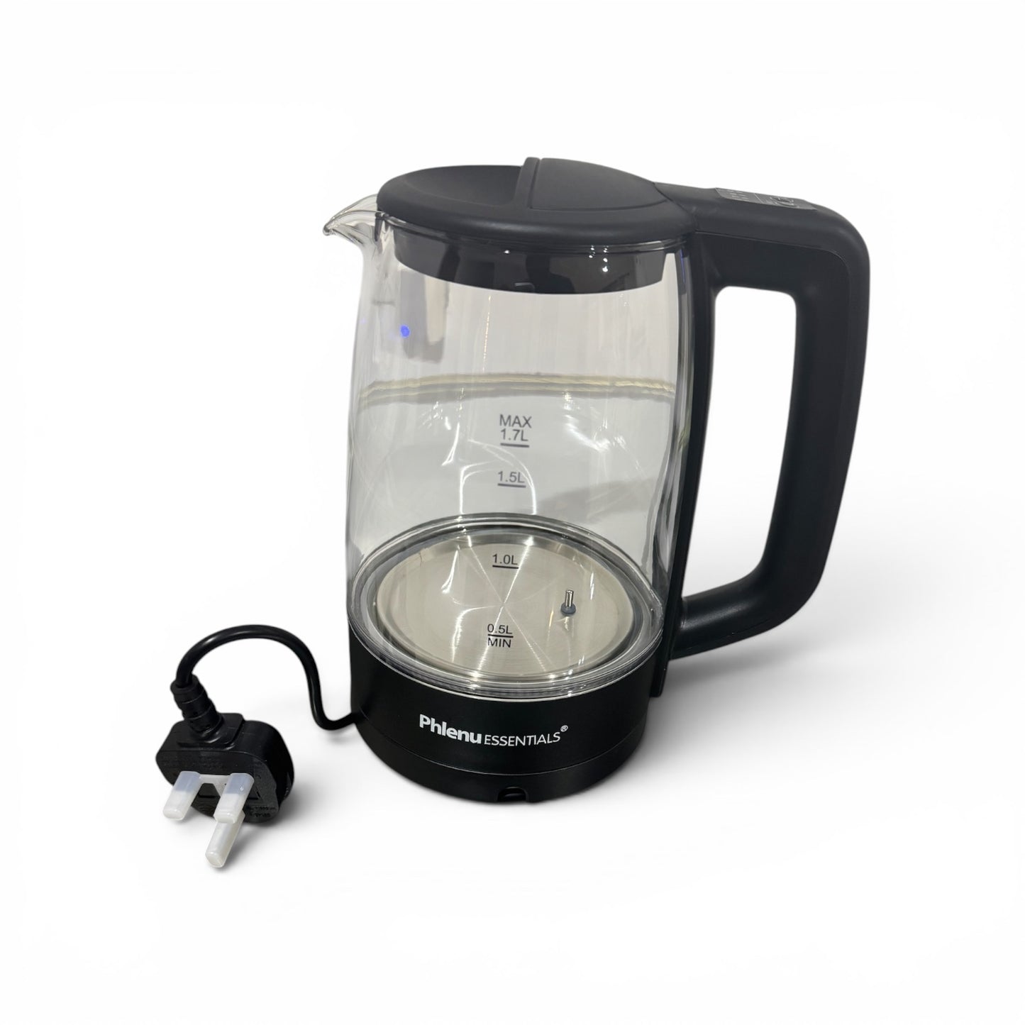 Phlenu Essentials 1.7L Premium Glass Electric Kettle – Smart Temperature Control
