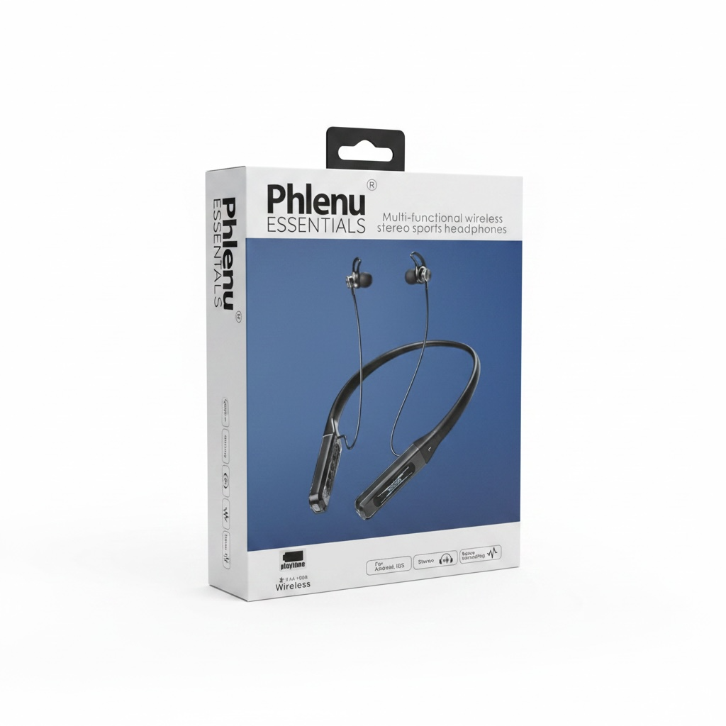 Phlenu Essentials Wireless Neckband Earphones – 50 Hours Playtime