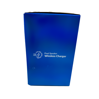 6-in-1 Pixel Animation Wireless Charger & Bluetooth Speaker – Charges Phone, Smartwatch & Earphones