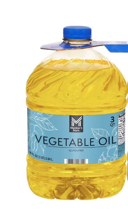 Member’s Mark™ Vegetable Oil – 2 Pack (3QT Each)  192 oz