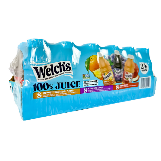 Welch’s® 100% Juice Variety Pack – 24 Bottles (10 fl oz each)