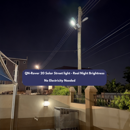 QN-Rover 20 Solar Street Light – Smart, Reliable Light Every Night
