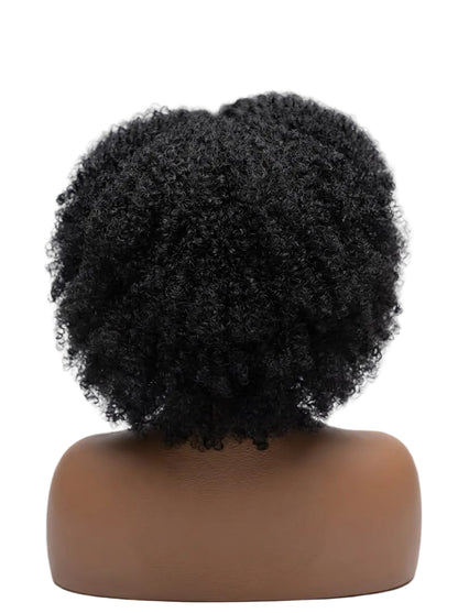 Machine Made Wig | Afro Kinky Curly | Natural Color | 180% Density | 14 Inch