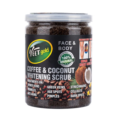 Coffee & Coconut Bath Salt Scrub | 500g | Exfoliating & Brightening