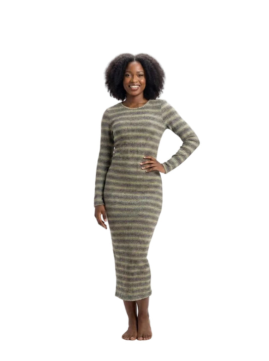 The Ribbed Knit Midi Dress