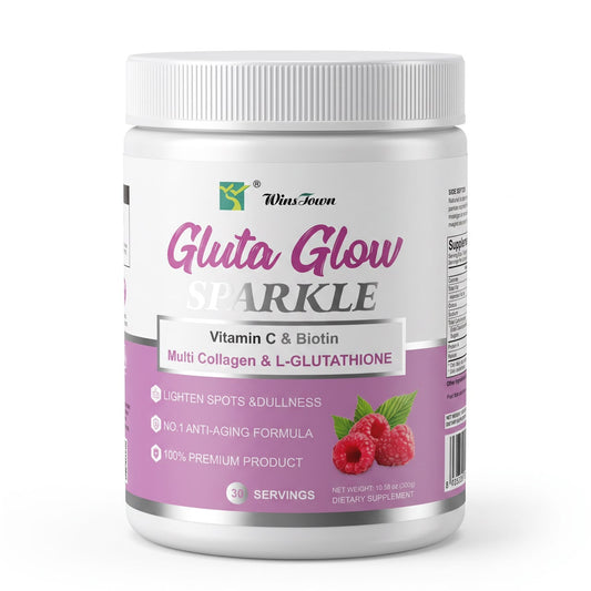Gluta Glow Sparkle | Multi Collagen + L-Glutathione + Vitamin C & Biotin Powder Drink