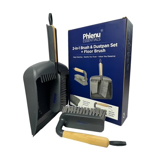 Phlenu Essentials Heavy-Duty 3-in-1 Cleaning Set for Ghanaian Homes