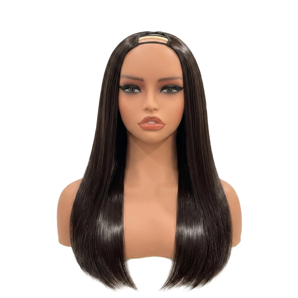 U-Part Wig | Straight | Natural Color | 180% Density | 22 Inch