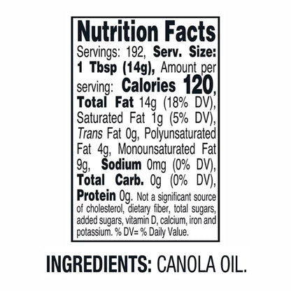 Member’s Mark™ Canola Oil – 2 Pack (3QT Each)  192 fl. oz