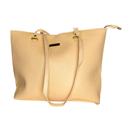 3-Piece Premium Leather Handbag Set (Tote, Shoulder Bag & Wallet)- Available in 4 Colors