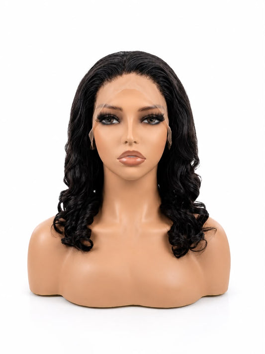 13×4 HD Lace Frontal Wig | Bouncy Curls | Natural Color | 180% Density | 20 Inch