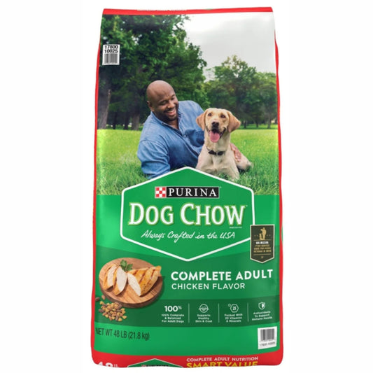 Purina® Dog Chow® Complete Adult Dry Dog Food – Chicken Flavor (20kg / 48lb)