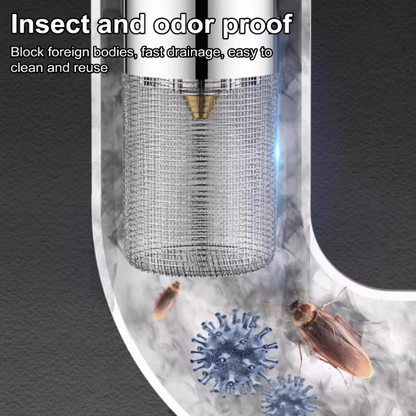 Phlenu Essentials® Anti-Clogging Stainless Steel Sink Drain Filter