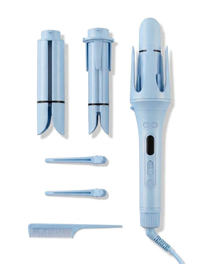 3-in-1 Automatic Curling Iron – Interchangeable Barrels 26/32/40mm | Negative Ions | 3 Heat Settings