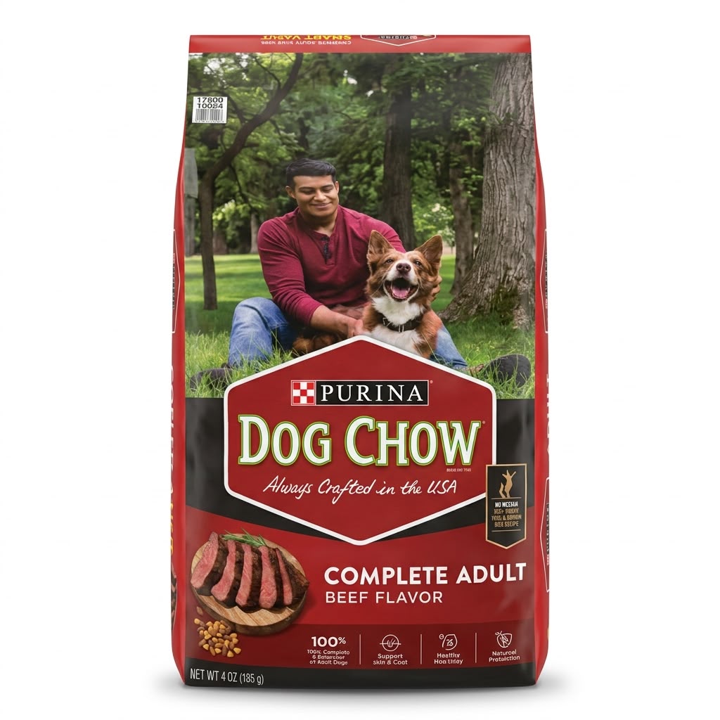 Purina® Dog Chow® Complete Adult Dry Dog Food – Chicken & Beef Flavor (20kg / 48lb)