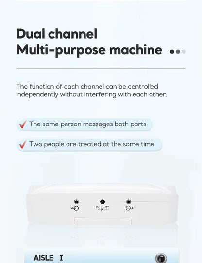Digital Therapy Full-Body Massager With Foot Pads & Slippers