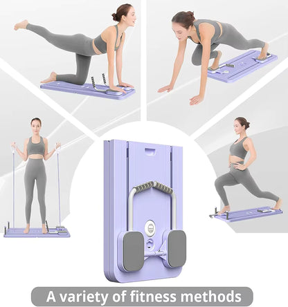 5-in-1 Foldable Pilates Reformer Board – Total Body Trainer