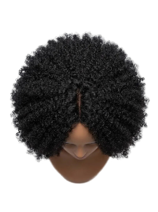 Machine Made Wig | Afro Kinky Curly | Natural Color | 180% Density | 14 Inch