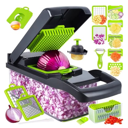 14-in-1 Multifunctional Vegetable Chopper & Slicer Set