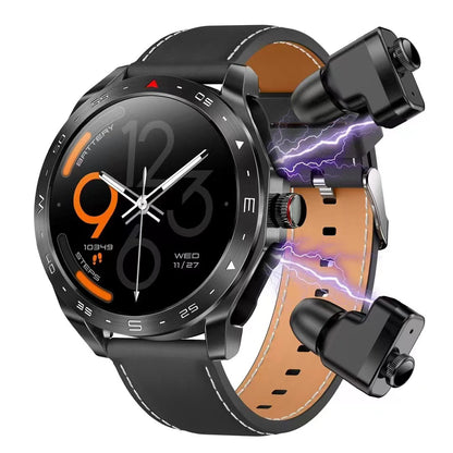 2-in-1 Smart Watch + Built-In Bluetooth Earbuds | 1.52” HD Screen | 100+ Sports Modes | AI Voice Assistant