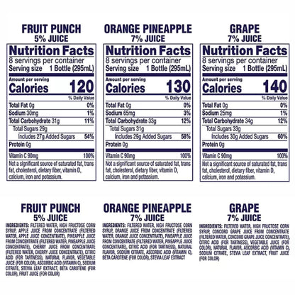 Welch’s® 100% Juice Variety Pack – 24 Bottles (10 fl oz each)